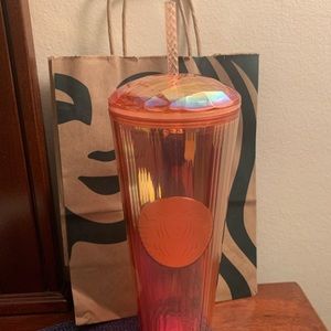 Starbucks holiday 2020 orange tumbler